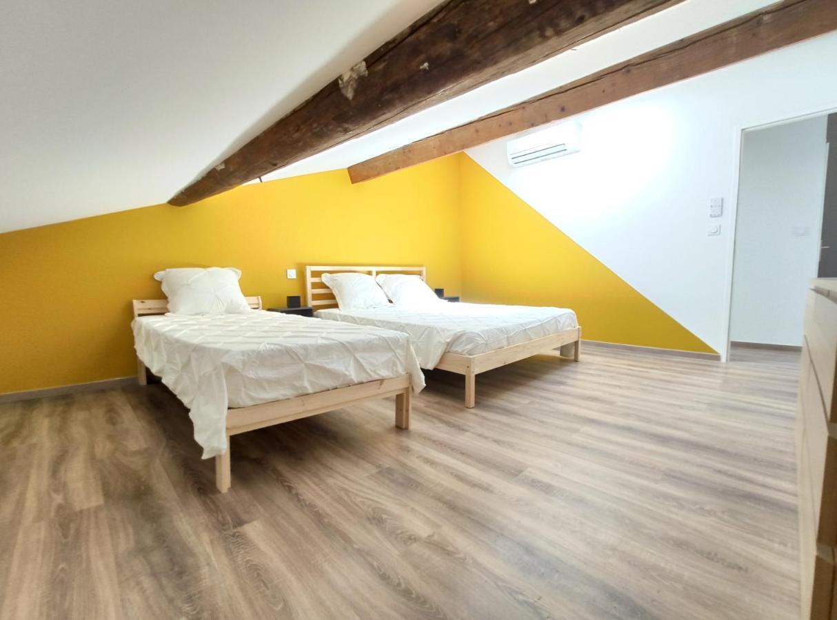 Appartement Colorchic 3 Etoiles - 120m2 Plein Centre - Parking Prive Terrasse Clim Mèze